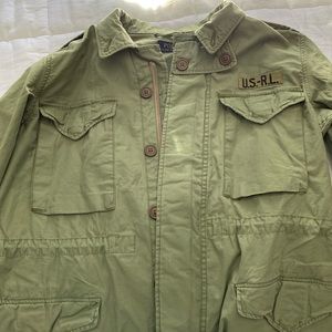 Ralph Lauren Beaded Steer Head Military Jacket